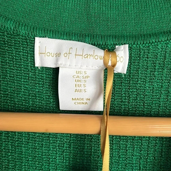 NEW HOUSE OF HARLOW Ribbed Collared Dress Sculpt Knit Polo Dress - Picture 7 of 11